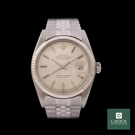 rolex datejust 1601 acciaio secondo polso